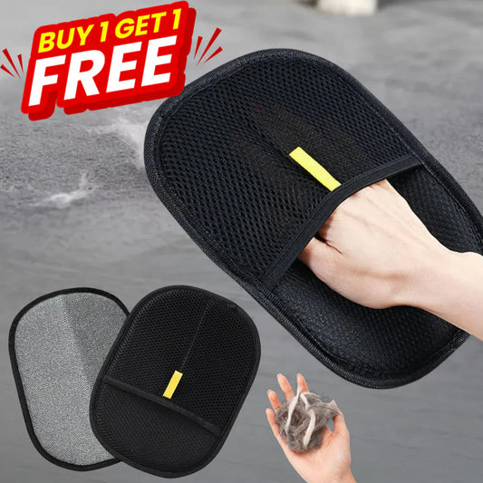 Pet Hair Removal Gloves - Quick, easy fur removal